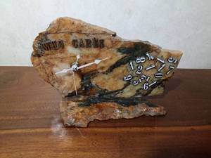 lot 60 image: Who Cares Rock clock - battery operated