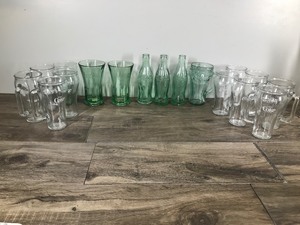 lot 296 image: Lot of Collectible Coca Cola Glasses & Bottles
