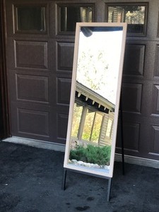 lot 3A image: Floor Mirror with Stand - Smoke Free