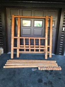 lot 19 image: Log Bed Frame - Smoke Free - See description for more info