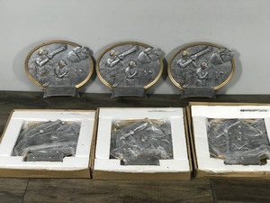 lot 308 image: 6 - Trap Shooter, Oval Legend Plates