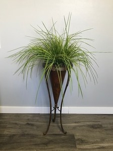 lot 315 image: Metal Plant Stand with Imitation Plant