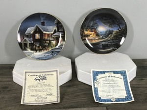 lot 328 image: 2 - Terry Redlin Collectors Plates with Protective Boxes and Certificate of Authenticity