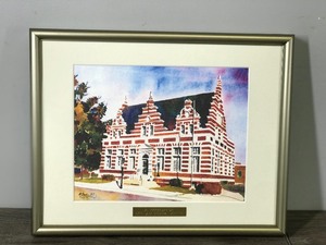 lot 347 image: Framed Signed Wall Hanging Picture by R. Graves In Appreciation New Ulm Medical Center