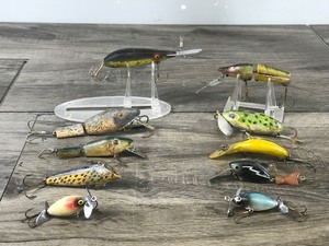 lot 358 image: Lot of 10 Collectible Fishing Lures - See description for more info
