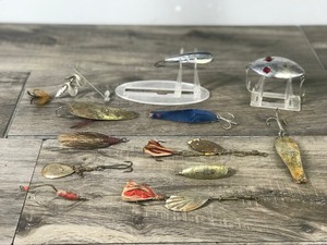 lot 360 image: Lot of 12 Collectible Fishing Lures - see description for more info