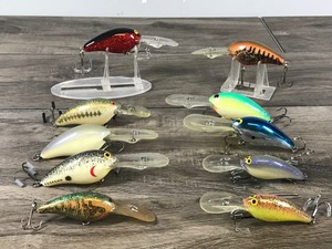lot 390 image: Lot of 10 Norman Crank Bait Fishing Lures