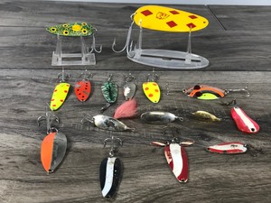 lot 397 image: Lot of 16 Fishing Spoons and More - see description for more info