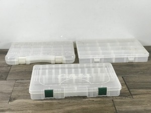 lot 401 image: 3 - Plastic Storage Tackle Boxes