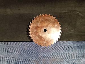 lot 108 image: Large vintage circular saw blade