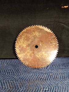 lot 110 image: Large vintage circular saw blade
