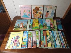 lot 133 image: Lot of 1948-1995 Little Golden books and 1954 Peek In (Ding Dong School book) by Miss Frances