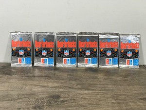 lot 407 image: 6 - Unopened Packs of 1991 Upper Deck Dominos Pizza Quarterback Challenge Football
