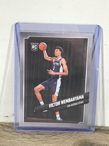 lot 428 image: 2024 Panini Basketball Card Victor  Wembanyama Rookie #S8