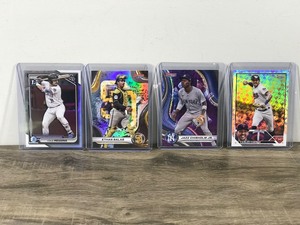 lot 432 image: Lot of 4 Baseball Cards - see description for more info