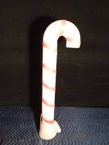 lot 198 image: Vintage candy cane lighted blow mold - works