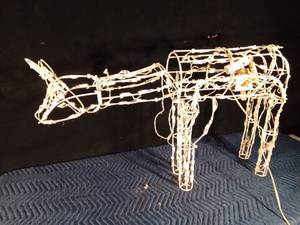 lot 121 image: Mechanical lighted doe lawn ornament - works