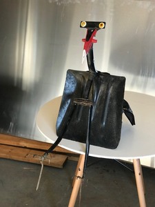 lot 444 image: Metal Yard Ornament Woodpecker Decor Made out of Shovel & More - Sticks in the Ground