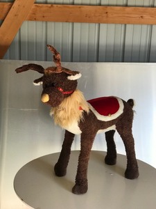 lot 449 image: Large Stuffed Christmas Holiday Reindeer