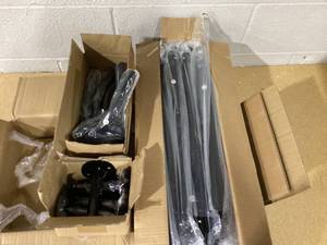 lot 319 image: Dog Shade Shelter Outdoor 4x4x3 Tent for Large Medium Dogs, Outside Sun Rain Canopy Pet House for Livestock Pigs Cats with Waterproof Roof Ground Nails,Brown