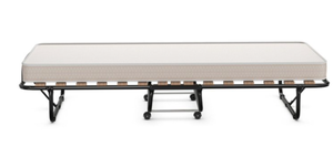 lot 52 image: Goplus Folding Bed Rollaway Extra Guest WMemory Foam Mattress Beige