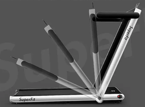 lot 92 image: Goplus 2 in 1 Folding Treadmill, 2.25HP Superfit Under Desk Electric Treadmill, Installation-Free with Remote Control, APP Control and LED Display, Walking Jogging for Home Office