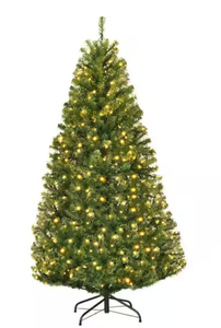 lot 106 image: Costway 5-ft Pre-lit Artificial Christmas Tree with Multicolor LED Lights