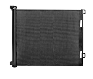 lot 284 image: Generic Retractable Baby Gate for Doorways and Stairs, Mesh Safety Gate for Pet, Indoor & Outdoor Use, One-Hand Operation, Easy Installation, 33.6 Tall, Expands to 55 Wide(Black,33.6x55)