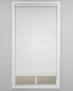 lot 287 image: Eclipse White Cordless Light Filtering Polyester Cellular Shades - 33 in. W x 64 in. L