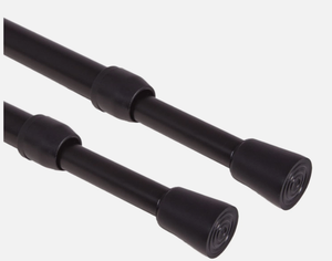 lot 295 image: GCurtian 2PCS Spring Tension Rod Adjustable Length No Drilling Multi-purpose 47-78 Inch