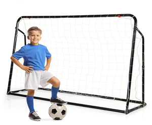 lot 260 image: Costway 2-in-1 Kids Soccer Rebounder and Soccer Goal with Adjustable Height
