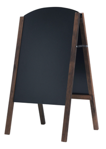 lot 206 image: Costway 31.5 Inch Wood A-Frame Sidewalk Signage Chalkboard