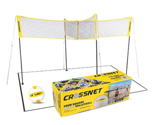 lot 376 image: CrossNet Four Square Volleyball Net Game Set