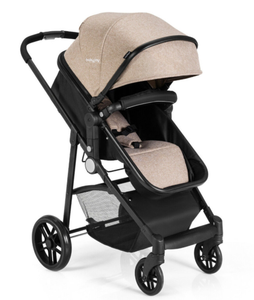lot 493 image: Costway 2-in-1 Foldable Pushchair Newborn Infant Baby Stroller