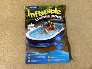 lot 379 image: VISTOP Inflatable Pool for Adults or Kids with SeatsCup Holders Large Thickened Extra Large Toddlers Cool Swimming Pool Family Summer Blow Up Water Pools for Outdoor, Water Party, Garden SPA Tub 87L x 67W x 20H