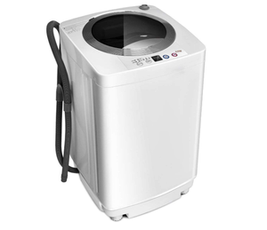 lot 72 image: Giantex Portable Washing Machine, Full Automatic Washer and Dryer Combo, with Built-in Pump Drain 8 LBS Capacity Compact Laundry Washer Spin Dryer for Apartment RV Dorm (Used)