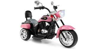 lot 86 image: HONEY JOY Pink Kids Motorcycle, 6V Battery Powered Toddler Chopper Motorbike Ride On Toy wHorn & Headlight, Foot Pedal, 3-Wheel Mini Electric Motorcycle for Kids, Gift for Boys Girls(Pink)