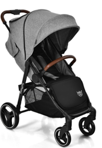 lot 21 image: Costway High Landscape Baby Stroller Pushchair wFootmuff & Expandable Canopy (Slightly Used)