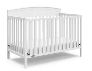 lot 23 image: Graco Benton White 4 in-1-Convertible Crib 29.72L x 56.73W x 41.68H