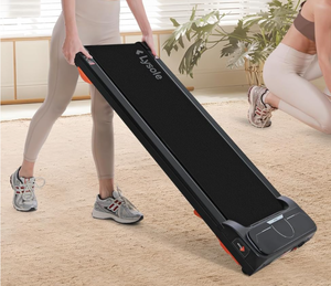 lot 26 image: Lysole Walking Pad Treadmill with Incline,Treadmills for Home and Office,340 Lb Capacity,4 in 1 Portable Under Desk Treadmill,Large LED Display (Turns On. Missing Cable and Remote)