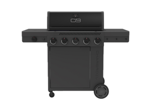 lot 163 image: Charbroil Performance Series FlavorMax 5 Burner Gas Grill with Side Burner and 12 Griddle Black Gray