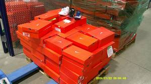 lot 96 image: Shoe Pallet #6 82 Pair Nike Track Shoes MSRP $5300