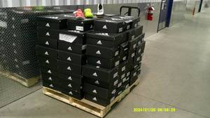 lot 93 image: Shoe Pallet #3 Adidas Adizero RunningTrack Shoes 125 pair MSRP $15,500