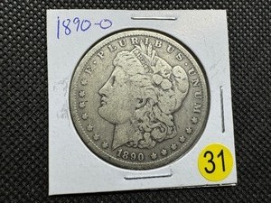 lot 31 image: 1890-O Morgan Silver Dollar