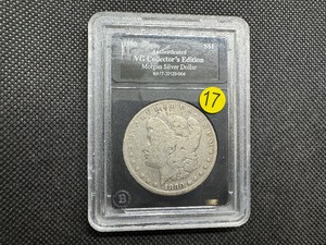 lot 17 image: 1880 Morgan Silver Dollar in Holder