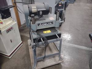 lot 2 image: Delta 12 Wood Planer with Cart, 2 ...