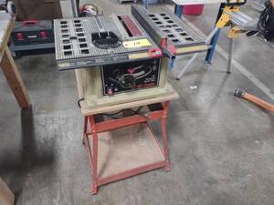 lot 14 image: Nu-Mark Table Saw with Stand...