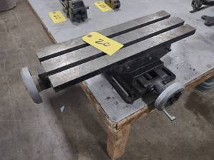 lot 20 image: T-Slot Cross Slide Table, 18.75x6.1...