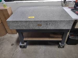 lot 26 image: Granite Surface Plate, 48x36x8 with...