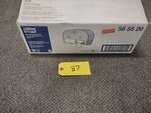 lot 87 image: Tork Toilet Paper Dispenser...
